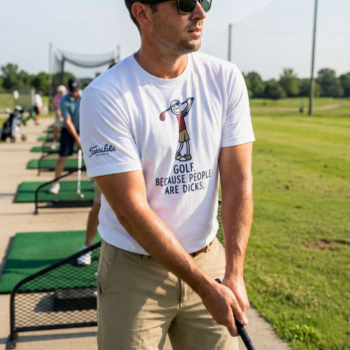 Golf. Because People Are Dicks T-Shirt