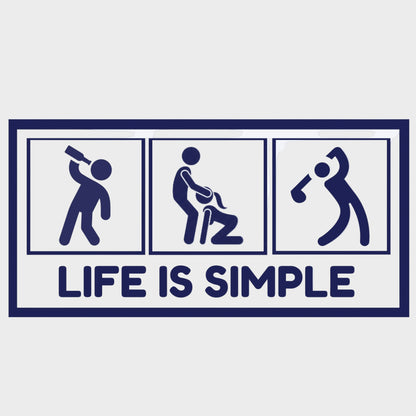 Life Is Simple Polo Shirt(NEW)