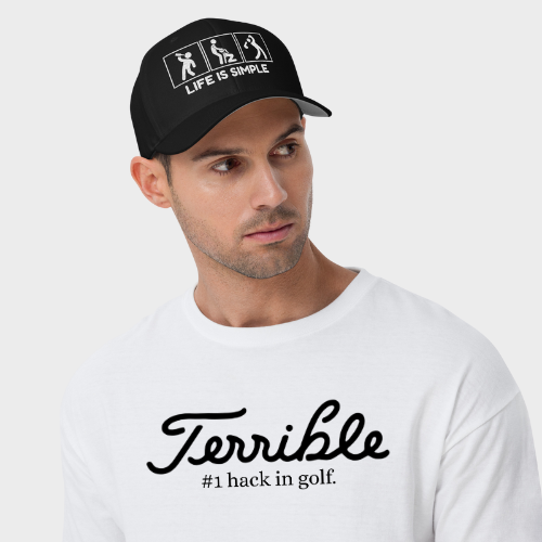 Life Is Simple FlexFit® Closed Back Cap