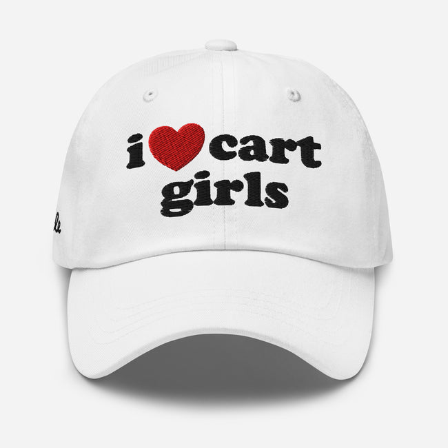 I Love Cart Girls Baseball Cap