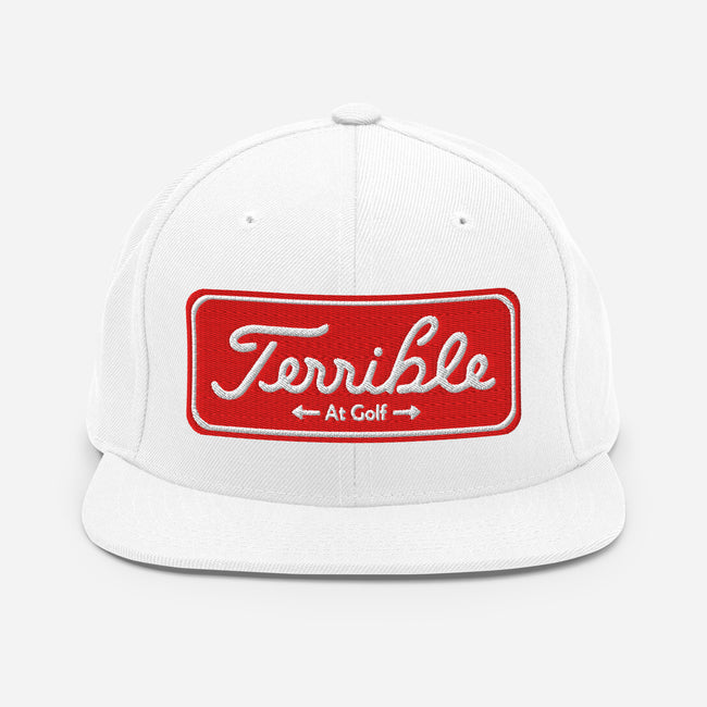 Terrible At Golf Snapback Hat