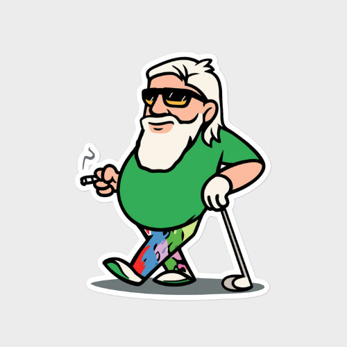 John Daly Stickers