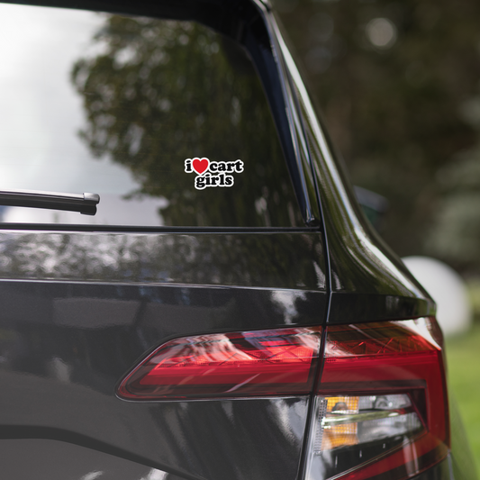 I Love Cart Girls Stickers(NEW)