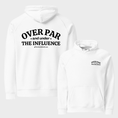 Over Par & Under The Influence Eco Raglan Hoodie(JUST DROPPED!)