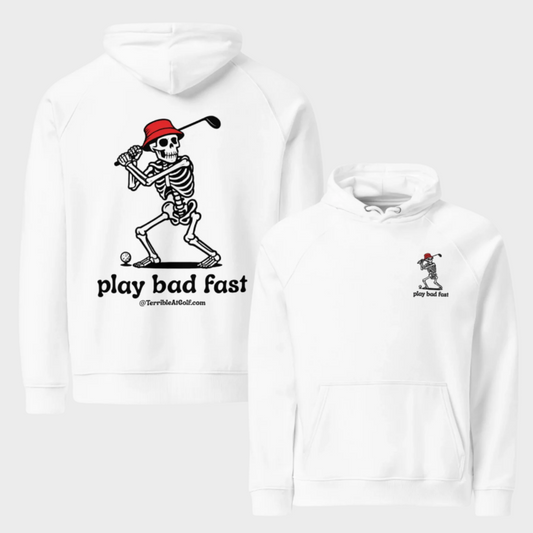 Play Bad Fast Eco Raglan Hoodie