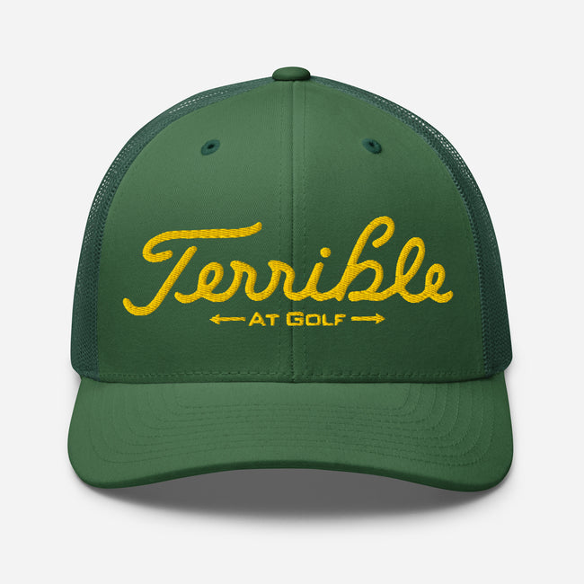 Terrible At Golf Masters Trucker Hat