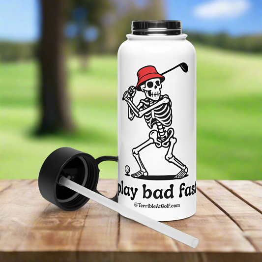 Play Bad Fast Stainless Steel Water Bottle(NEW)